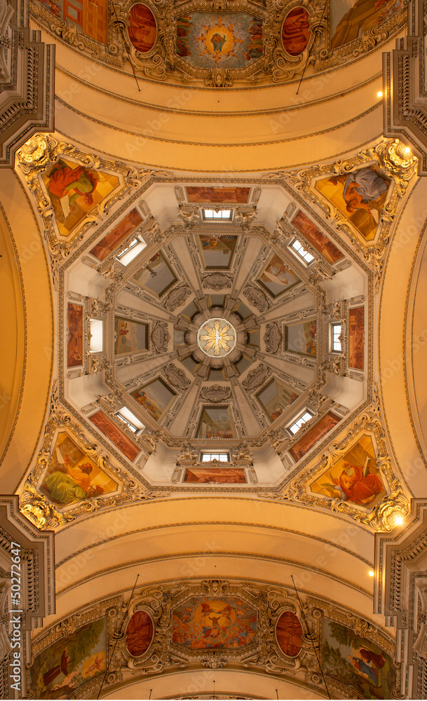 Ceiling in Salzburg Cathedral, Austria