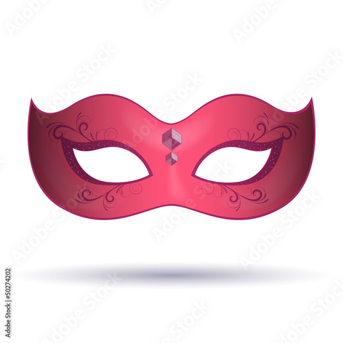 Vector Illustration of an Ornate Carnival Mask