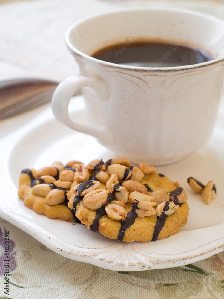 cookie and tea cookie and tea