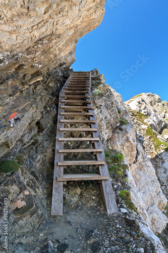 Dolomiti, sentiero attrezzato - equipped path photo