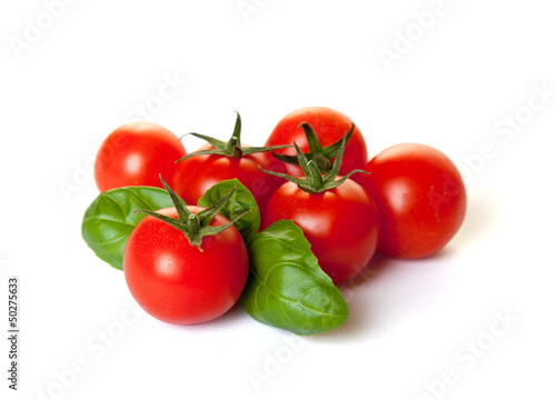 Tomaten mit Basilikum Freisteller II © Daniel Ernst