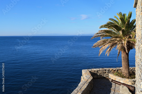 Camogli - castle surrounding the sea