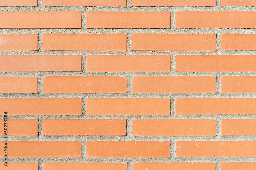 Obraz premium Brick Texture. Red Wall.