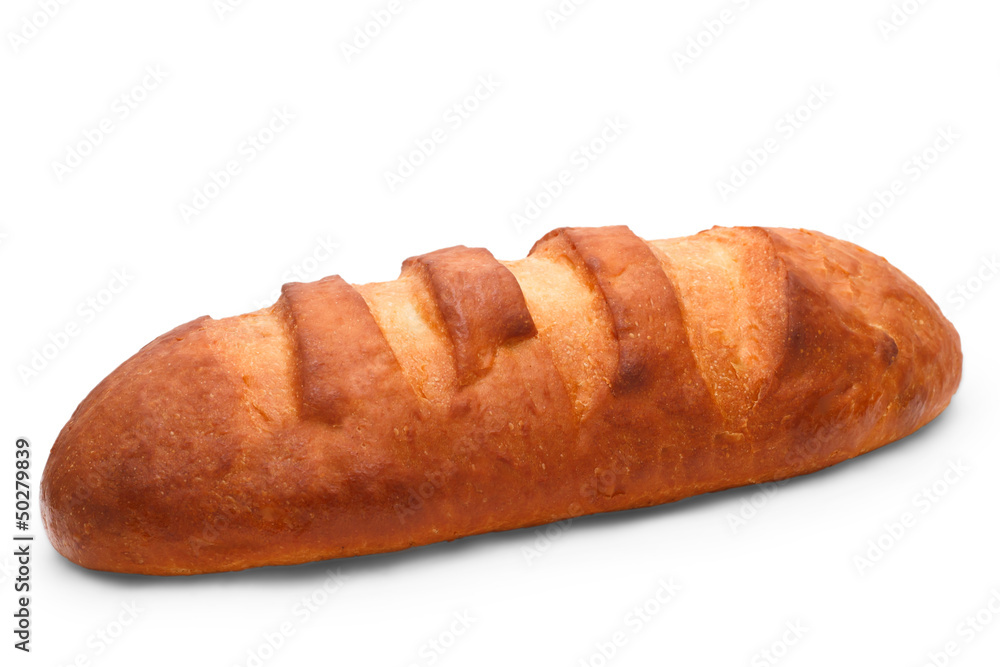 bread long loaf isolated on white background bread long loaf isolated on white background