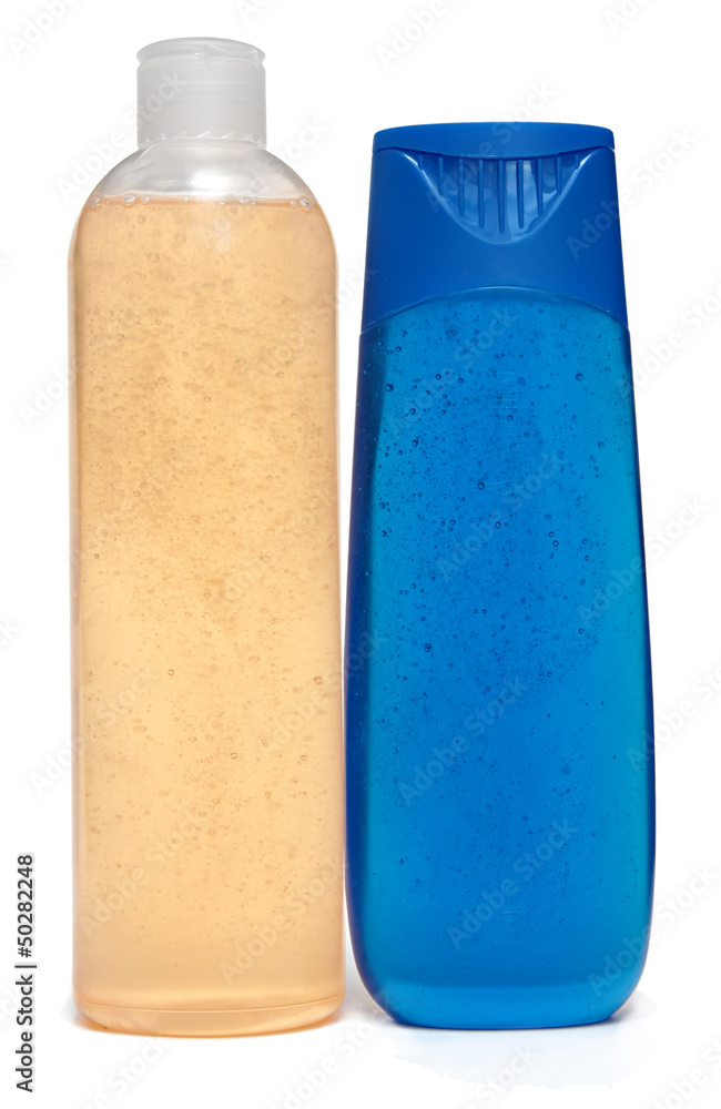 colored plastic bottles with liquid soap and shower gel colored plastic bottles with liquid soap and shower gel