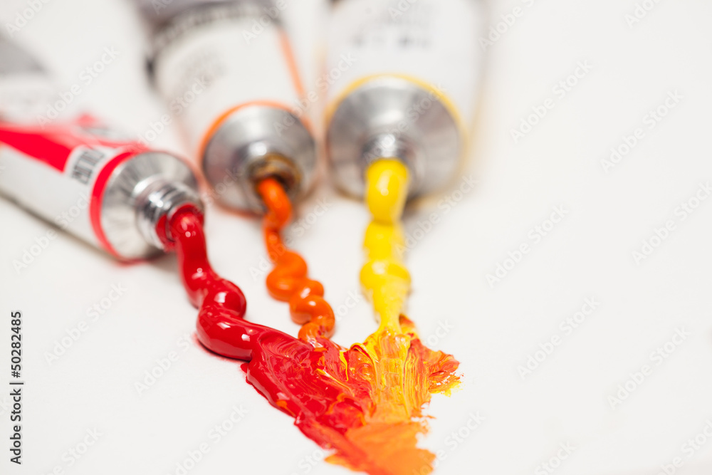 Naklejka premium Farben (rot & orange)