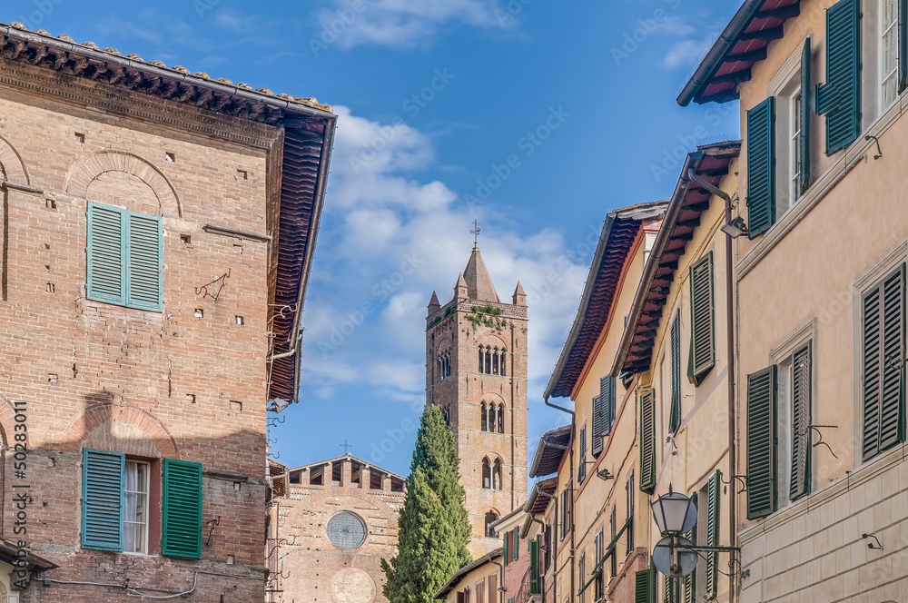 San Francesco, a church in Siena, Tuscany, Italy.