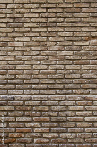 Fund damaged brick wall