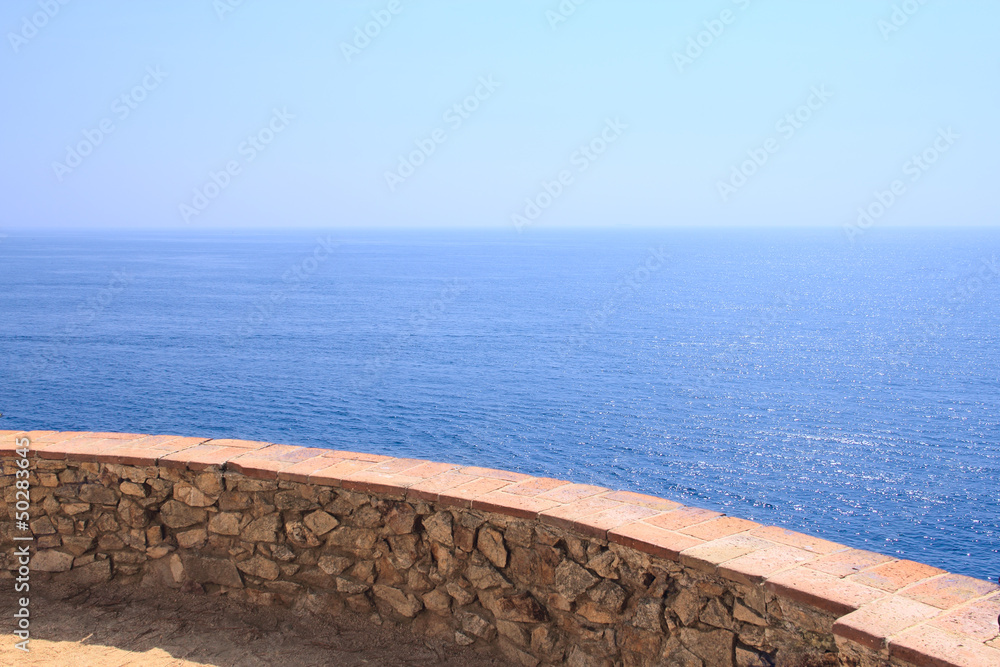 View on sea at Costa Brava, Spain
