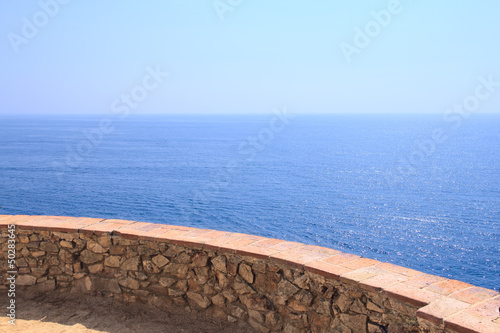 View on sea at Costa Brava  Spain