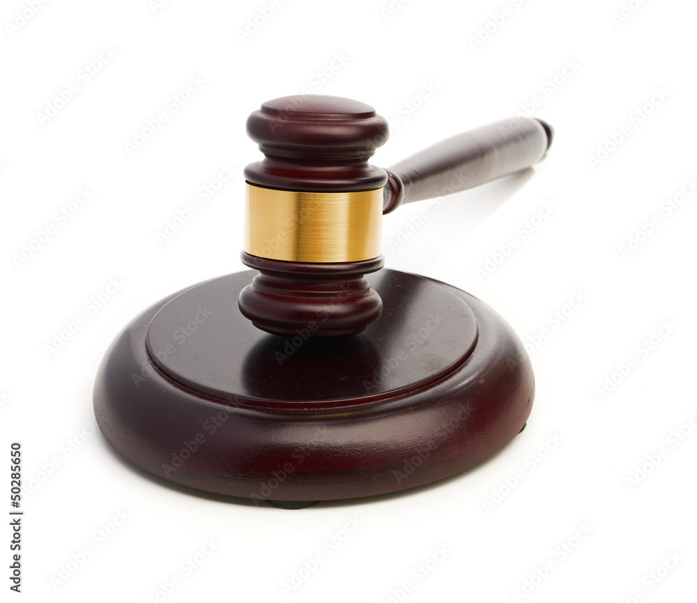 Gavel isolated on white background Gavel isolated on white background