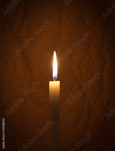 candle lit at night