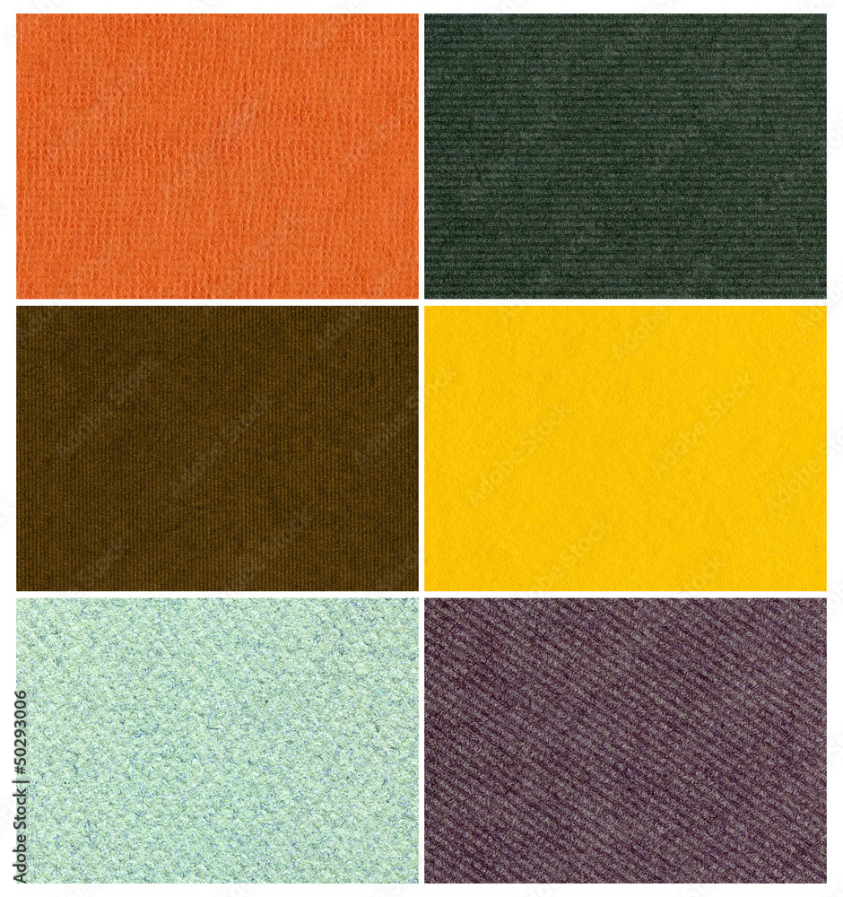 PAPER TEXTURE COLLECTION. SET OF 6 BRIGHT COLOR BACKGROUNDS PAPER TEXTURE COLLECTION. SET OF 6 BRIGHT COLOR BACKGROUNDS