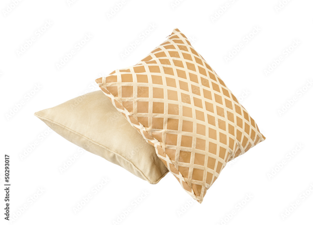 Luxury cushions on white background Luxury cushions on white background
