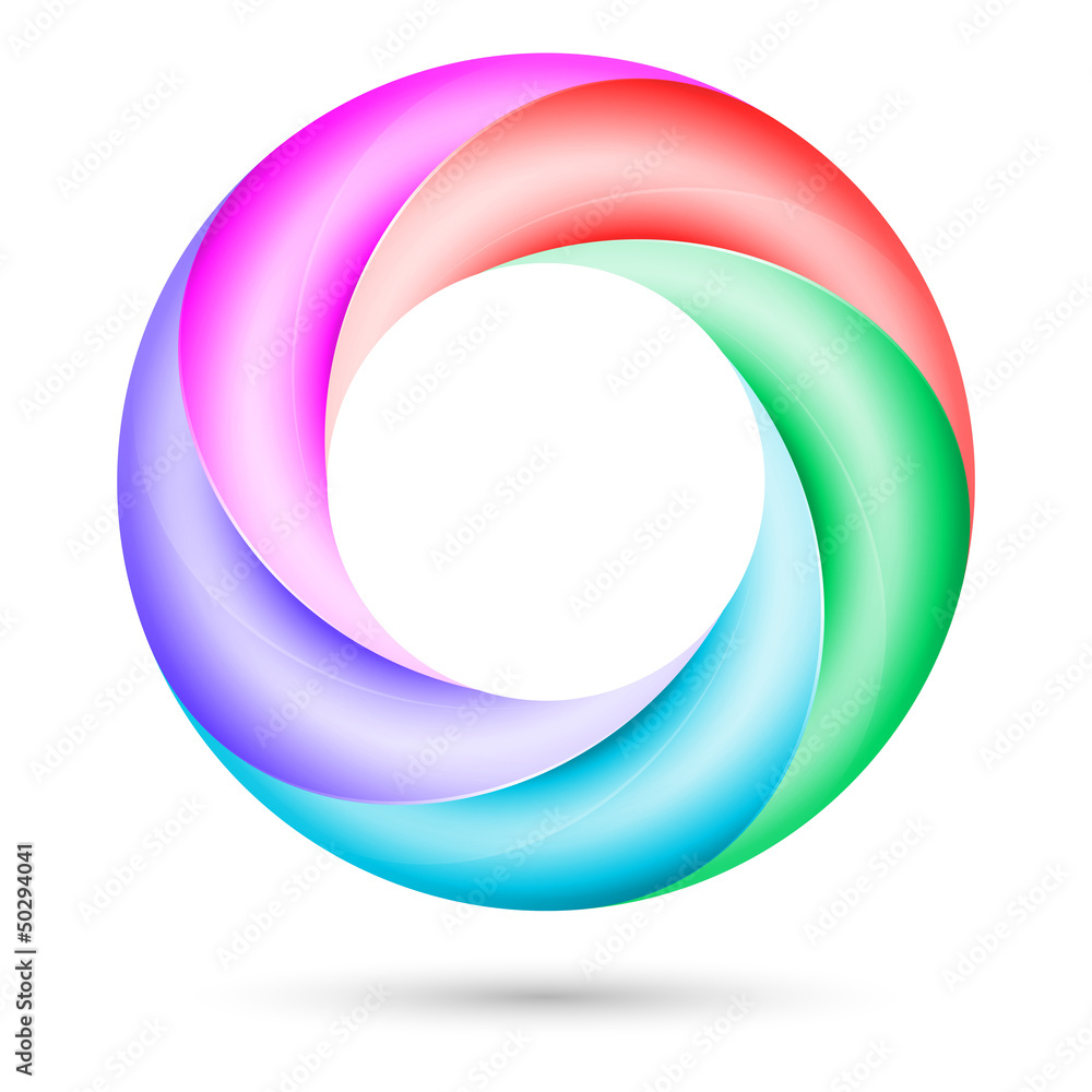 Colorful spiral ring Colorful spiral ring