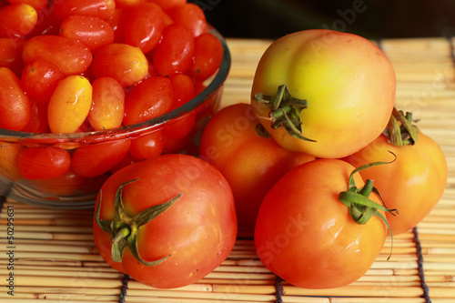 Large tomatoes and Cherry tomatoes