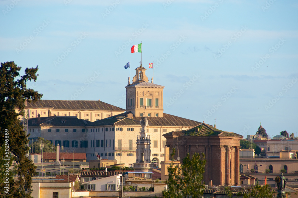 Palazzo del Quirinale Panorama Roma Italy