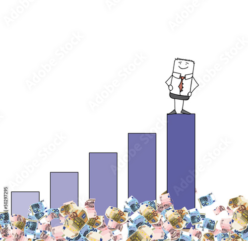 Croissance d'une entreprise - billets de banque