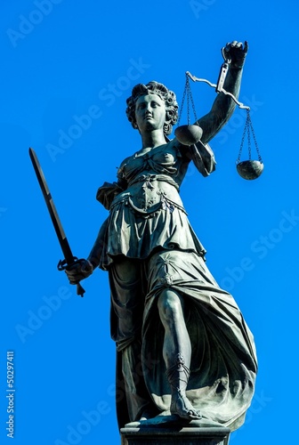 Bilde på lerret Justizia