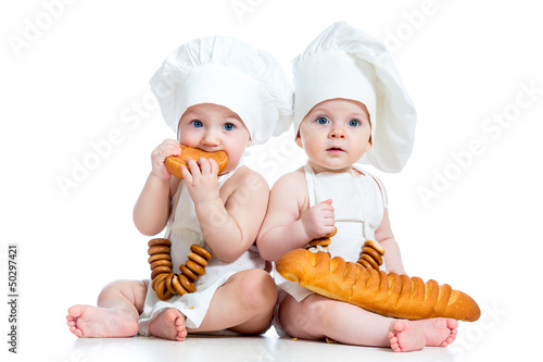 Little bakers kids boy and ...