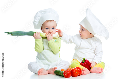 babies boy and girl wearing...