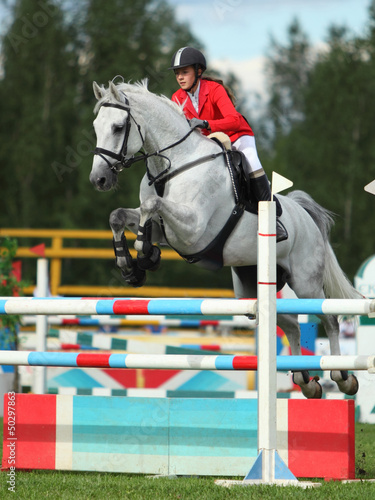 Εκτύπωση καμβά Showjumping