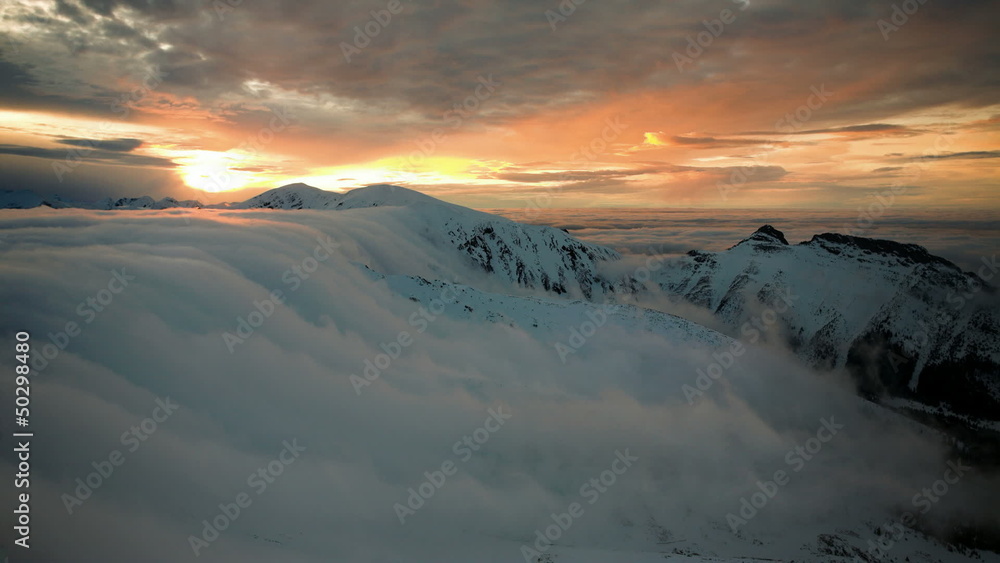 Sunset in the mountains Sunset in the mountains