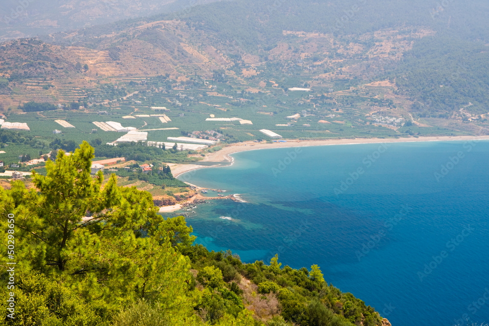 Turquoise coast of Turkey near Alanya
