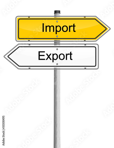 Schild Export Import