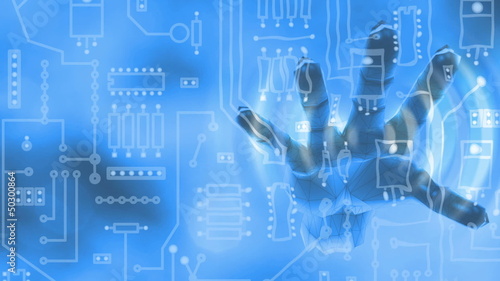 Hand - Platine - touch screen