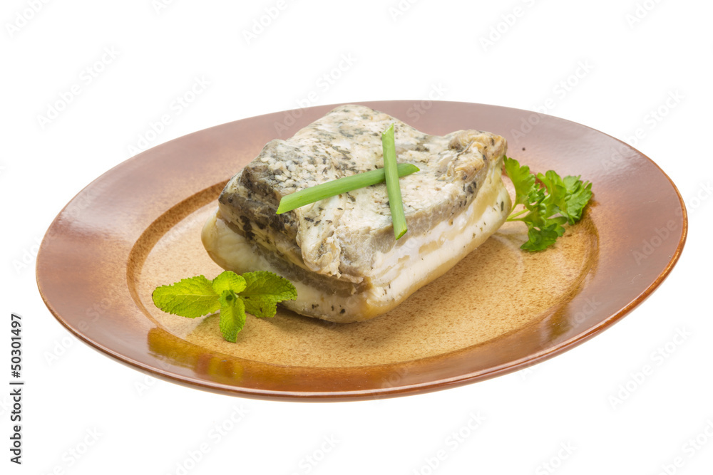 Bacon with vegetables