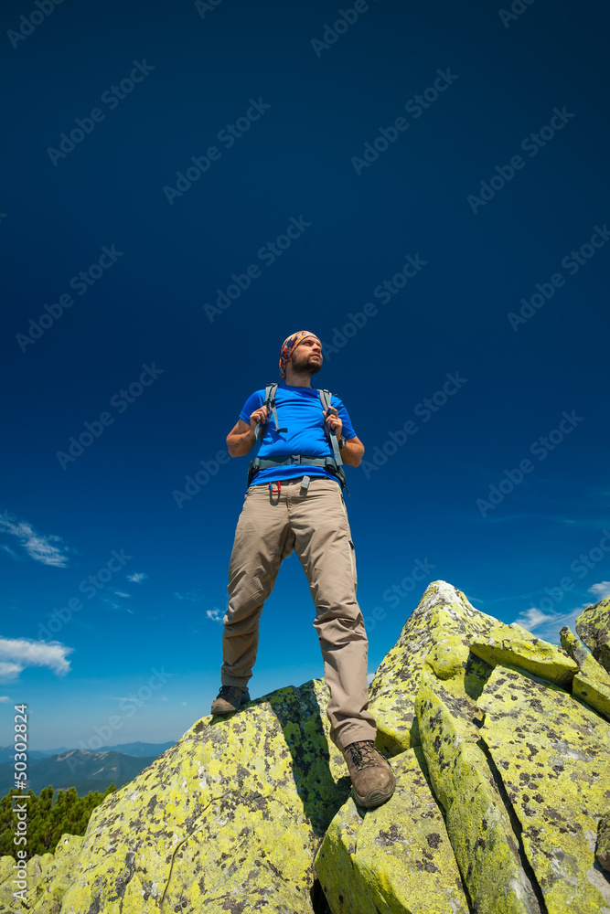 Hiking in Carpathian mountains