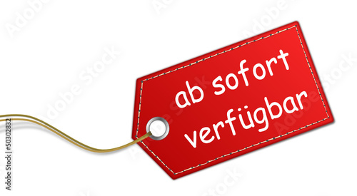 Schild ab sofort verfügbar photo