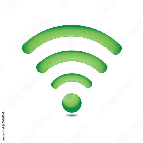 Green wireless network symbol