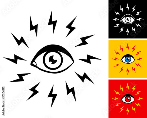 Eye and lightning