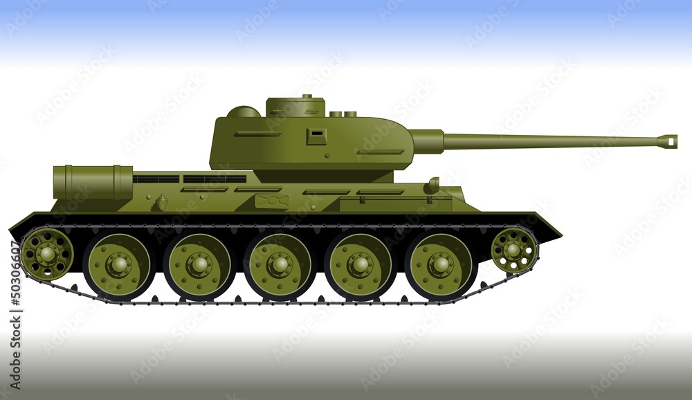 Track tank from the Second World War. Fighting vehicle. Track tank from the Second World War. Fighting vehicle.
