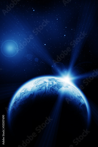 Fototapeta Naklejka Na Ścianę i Meble -  Space dawn