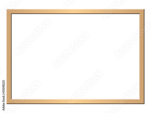 Bilderrahmen, gold, gebürstet, schmal