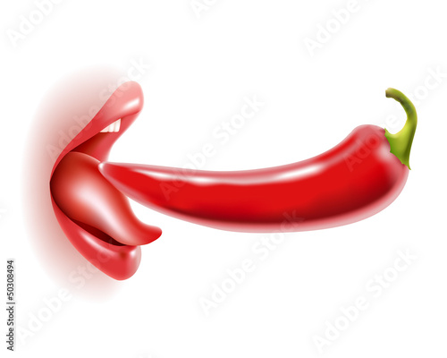 pepper in mouth