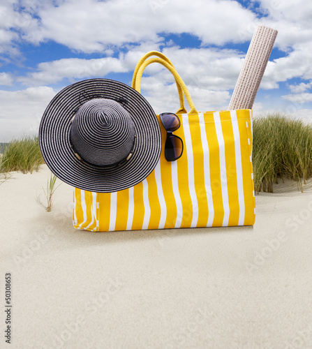 Badetasche am Strand