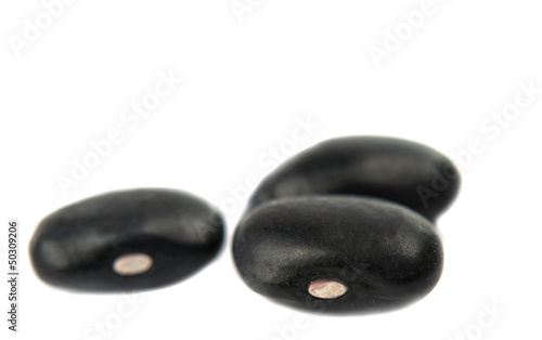 small black beans isolated