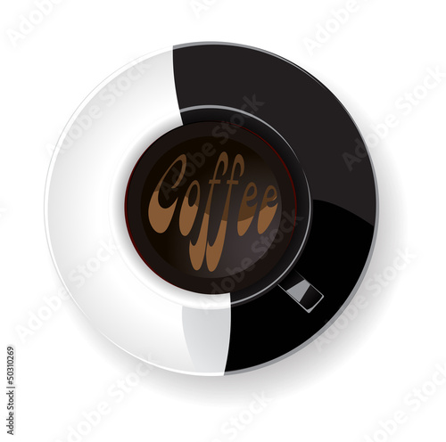 white and black cup of coffee