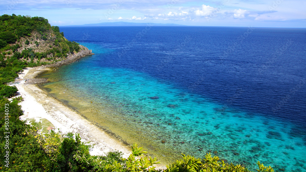 Seascape. Apo island, Philippines.