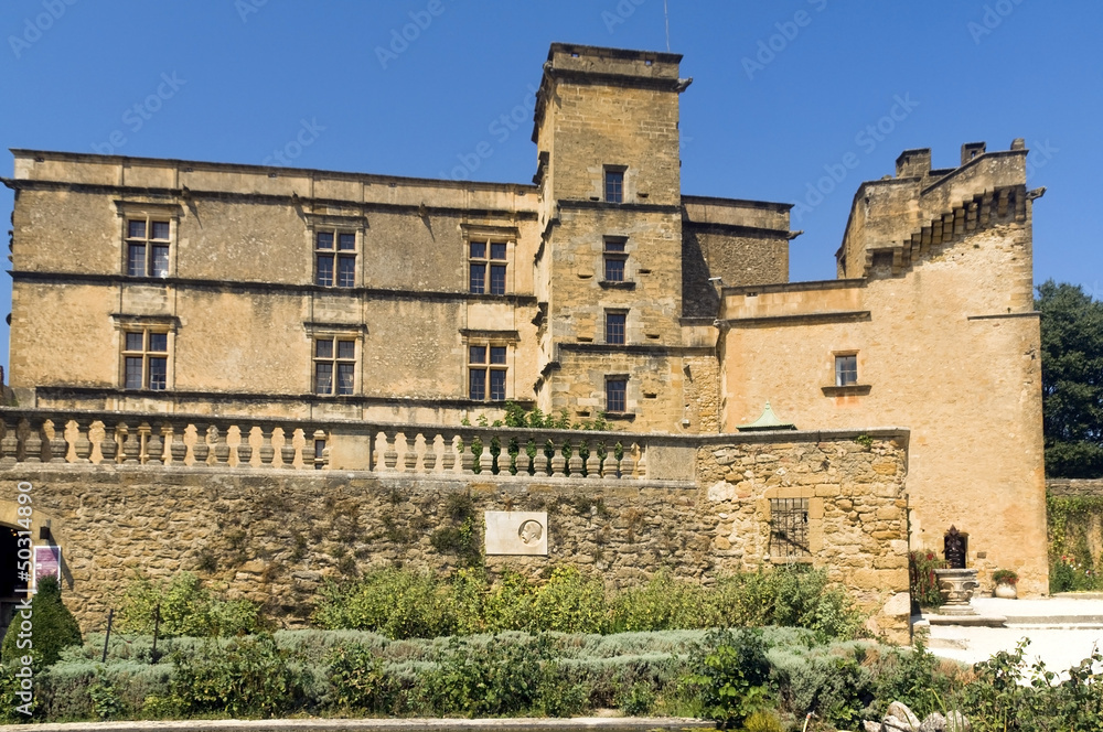 Lourmarin Castle, Provence, Luberon, France