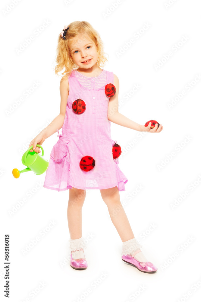 Spring blond little girl Spring blond little girl