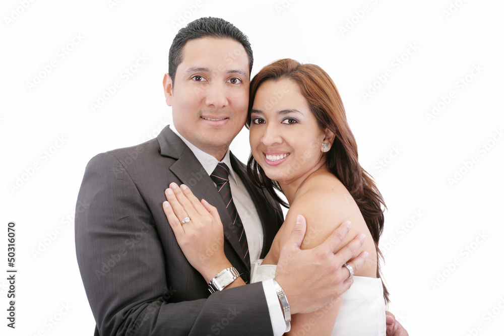 Beautiful couple isolated on white background Beautiful couple isolated on white background