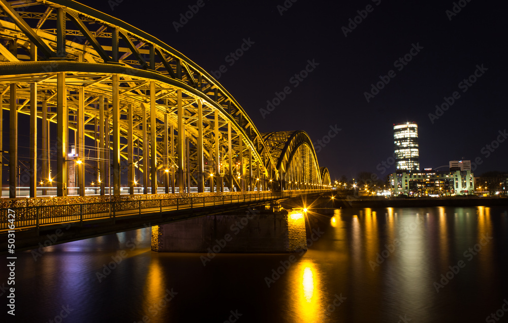 cologne city Hohenzollern bridge
