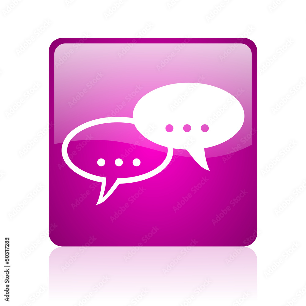 forum violet square web glossy icon forum violet square web glossy icon