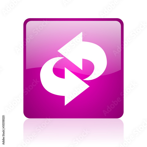Free Download rotate violet square web glossy icon - GFXLoad
