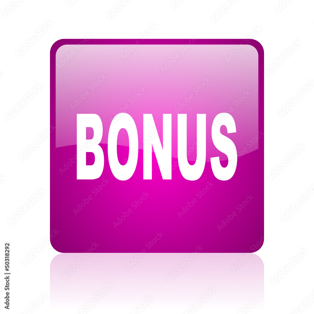 bonus violet square web glossy icon bonus violet square web glossy icon